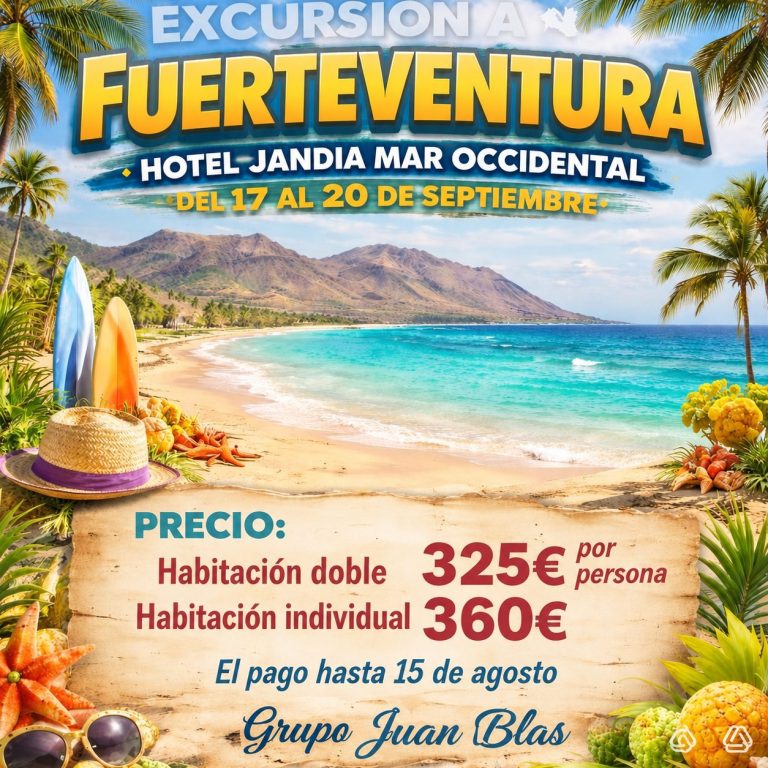 Lee más sobre el artículo Excursión a Fuerteventura en Septiembre